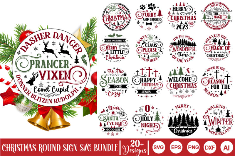 Christmas Round Sign T-Shirt Bundle, Christmas Wine Svg Design, Christmas SVG Design, Christmas Wine Svg Bundle, Quotes Svg, Wine Svg, Wine