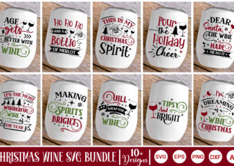 Christmas Wine SVG Bundle, Christmas Wine Svg Design, Christmas SVG Design, Christmas Wine Svg Bundle, Quotes Svg, Wine Svg, Wine Svg Bundl