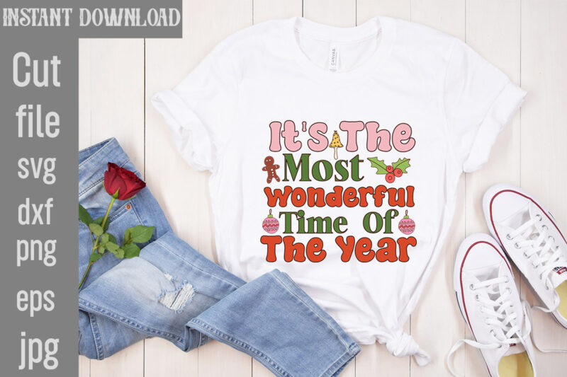 Retro Christmas T-shirt Bundle,20 Designs,on Sell Design,Big Sell Design,Png Bundle,Christmas T-shirt Designs