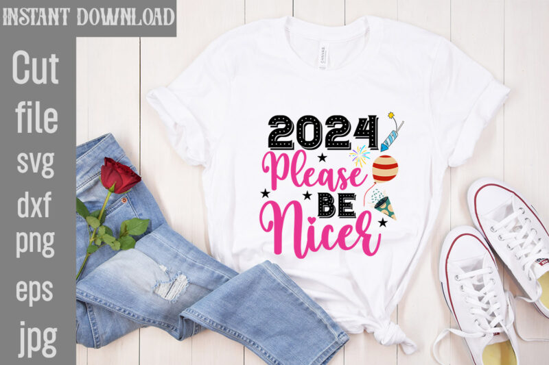 Happy New Year 2024 T-shirt Bundle,20 Designs,Happy New Year 2024 SVG Bundle,New Years SVG Bundle, New Year’s Eve Quote, Cheers 2024 Saying,