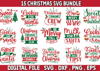 Christmas Bundle, Christmas SVG Bundle, Christmas Saying Svg, Christmas Clip Art, Cricut, Silhouette Cut File, Funny Christmas SVG Bundle