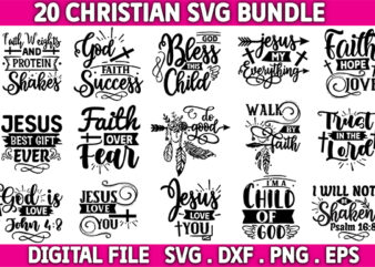 Christian Bundle, Christian svg Bundle, Christmas saying svg, Christmas clip art, cricut, silhouette cut file, Christmas svg Bundle t shirt vector file