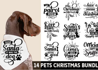 Pet Christmas Svg Bundle, Dog Christmas Svg, Dog Christmas Clipart, Christmas svg