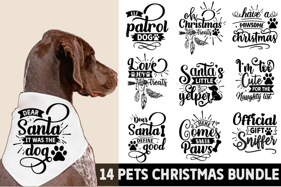 Pet christmas svg bundle, dog christmas svg, dog christmas clipart, christmas svg t shirt illustration