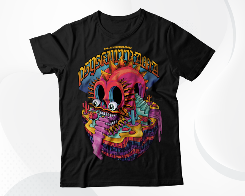 Psychedelic Streetwear Designs | T-Shirt Designs Bundle | Streetwear Designs | Aesthetic Design | Shirt Designs | Graphics Shirt | DTF | DTG