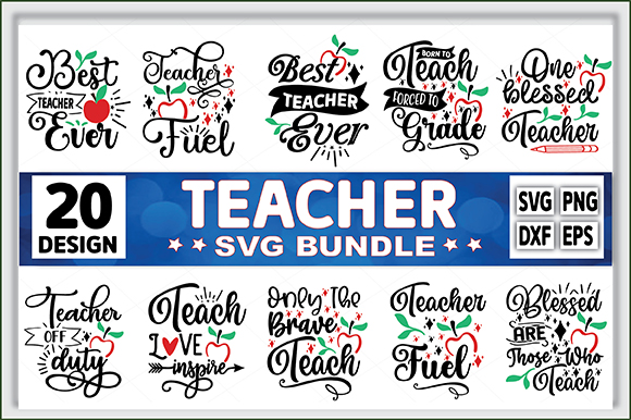 Teacher svg bundle, teacher svg, school svg, teach svg, students, back to school svg, cut files for cricut, silhouette, png t shirt designs for sale
