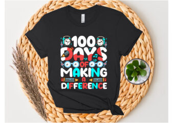 100 days of making a difference SVG Design . 100 days of making a difference T-shirt Design . 100 days of making a difference Vector Design