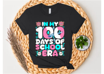 In my 100 days of school era SVG Design . In my 100 days of school era T-shirt Design . In my 100 days of school era Vector Design . In my