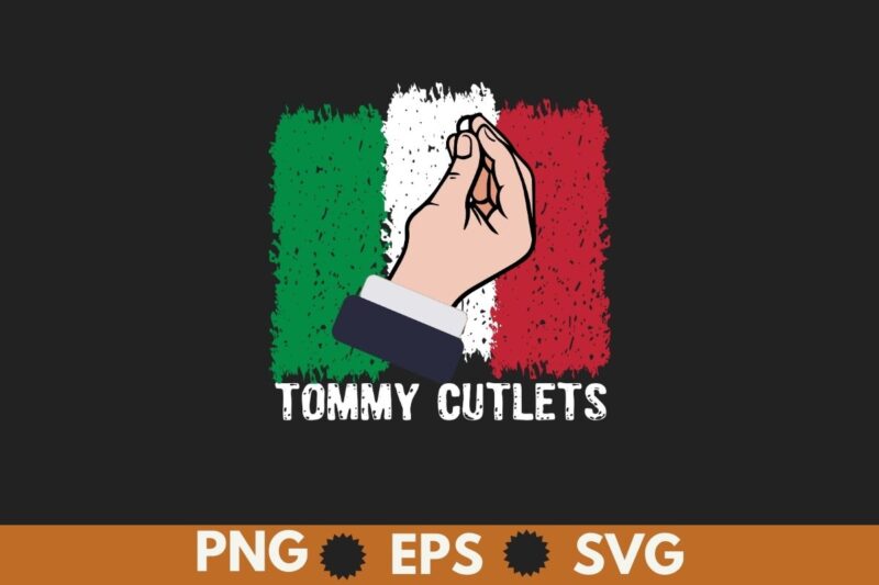 NY Italian Hand Gesture Tommy Cutlets Football Quarterback T-Shirt design vector,love italy italia, cool vintage italy pride design, italian