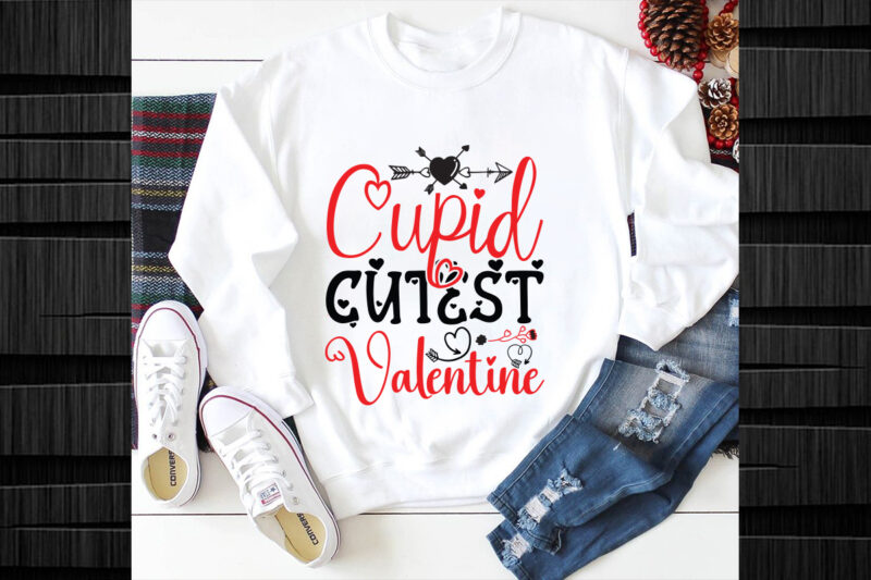 Cupid Cutest Valentine SVG design,Cupid Cutest Valentine SVg cut file, Valentines svg bundle design, Valentines Day Svg design, Happy valen