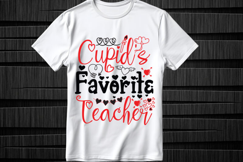 Cupid’s Favorite Teacher SVG design, Cupid’s Favorite Teacher SVG cut file, Valentines svg bundle design, Valentines Day Svg design, Happy