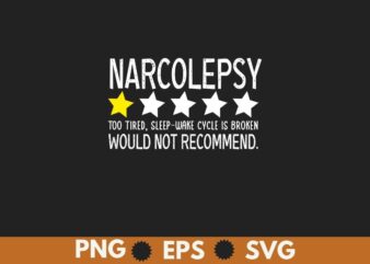 Narcolepsy Shirt, Rating Not Recommend, Narcolepsy Gifts T-Shirt Design vector, narcolepsy awareness sleep stages rem, day t-shirt, forever