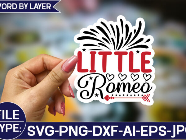 Little romeo sticker svg design
