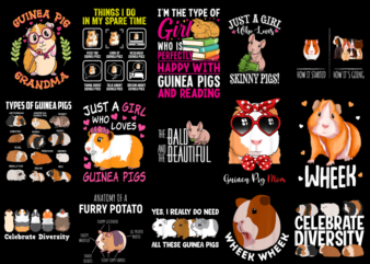 15 Guinea Pig Shirt Designs Bundle For Commercial Use Part 1, Guinea Pig T-shirt, Guinea Pig png file, Guinea Pig digital file, Guinea Pig g