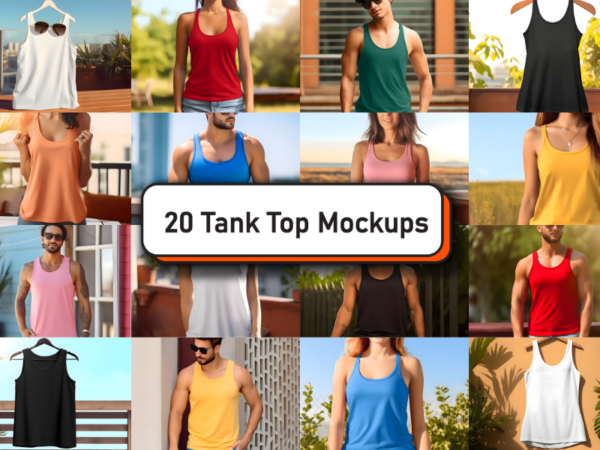 Next level 1533 tank top mockup bundle T shirt vector artwork