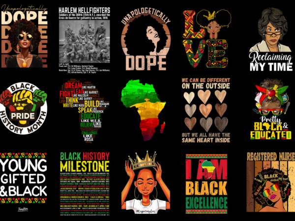 15 black history month shirt designs bundle for commercial use part 10, black history month t-shirt, black history month png file, black his