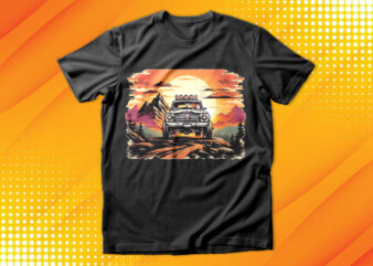 Monster Truck sunset T-Shirt