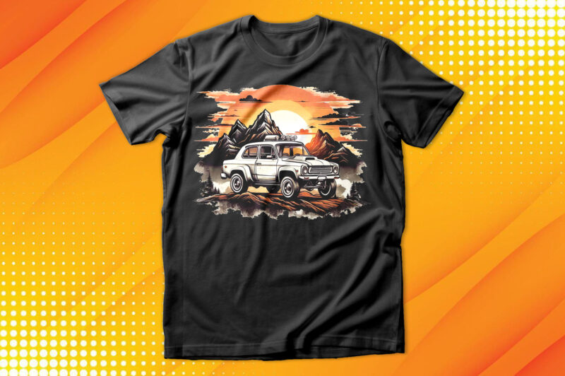 Monster Truck sunset T-Shirt