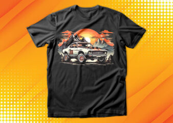 Monster Truck sunset T-Shirt