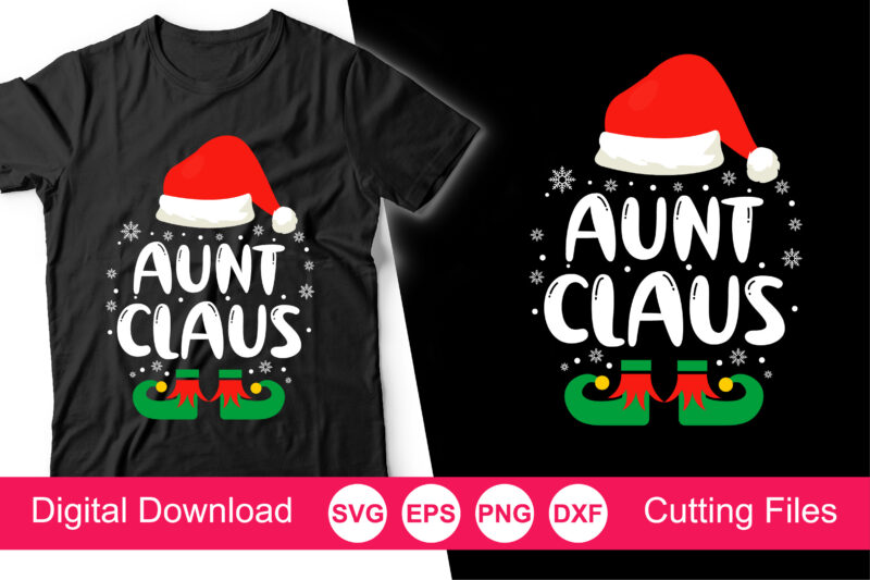 Claus Family Svg Bundle, matching family svg t-shirt, christmas svg, mama claus, daddy claus, auntie claus, nana claus, papa claus