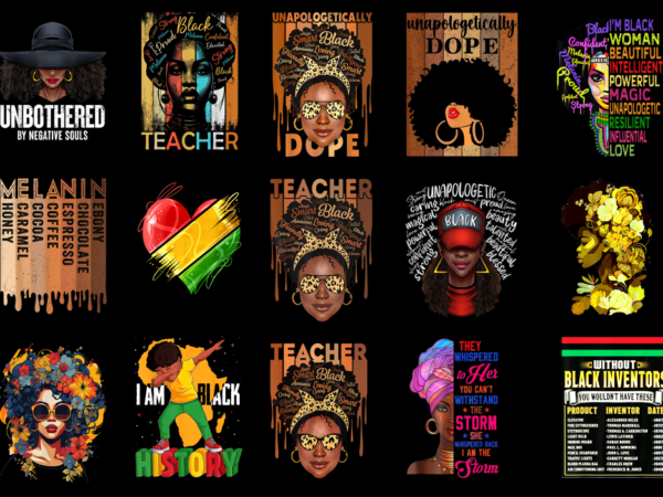 15 black history month shirt designs bundle for commercial use part 11, black history month t-shirt, black history month png file, black his