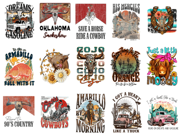 15 western shirt designs bundle for commercial use part 11, western t-shirt, western png file, western digital file, western gift, western