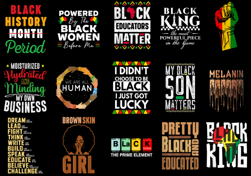 15 Black History Month Shirt Designs Bundle For Commercial Use Part 14, Black History Month T-shirt, Black History Month png file, Black His