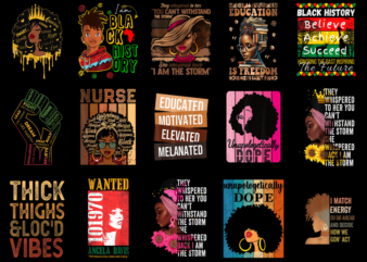 15 Black History Month Shirt Designs Bundle For Commercial Use Part 15, Black History Month T-shirt, Black History Month png file, Black His