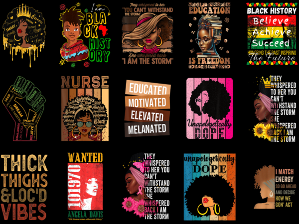 15 black history month shirt designs bundle for commercial use part 15, black history month t-shirt, black history month png file, black his