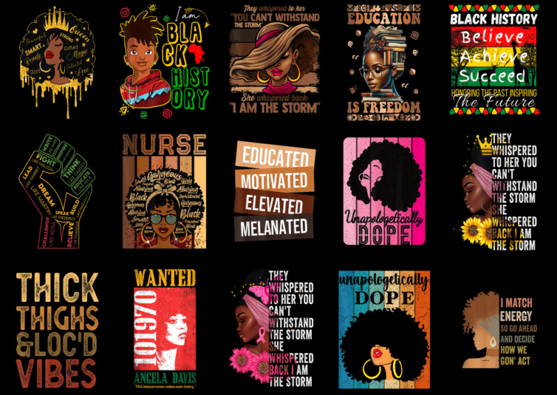 15 Black History Month Shirt Designs Bundle For Commercial Use Part 15, Black History Month T-shirt, Black History Month png file, Black His