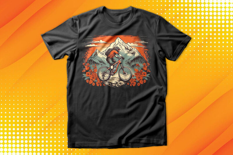 Cycle Rider Sunset T-Shirt