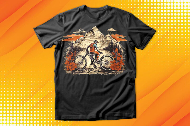 Cycle Rider Sunset T-Shirt