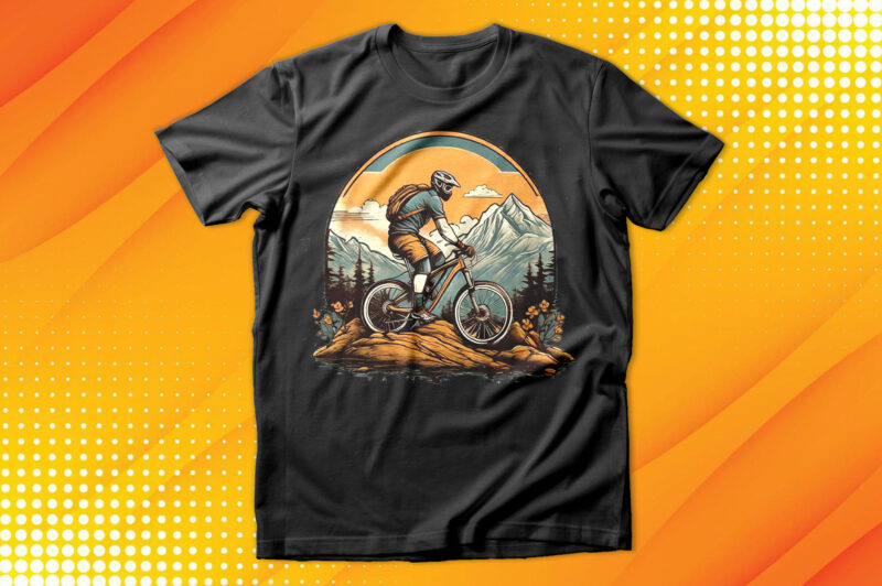 Cycle Rider Sunset T-Shirt