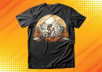 Cycle Rider Sunset T-Shirt