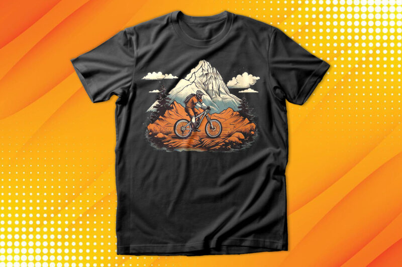 Cycle Rider Sunset T-Shirt