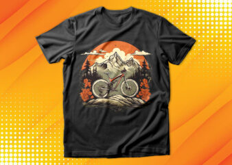 Cycle Rider Sunset T-Shirt