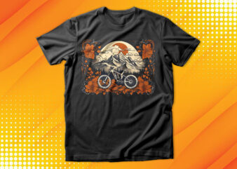 Cycle Rider Sunset T-Shirt