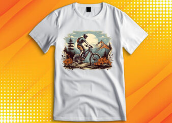 Cycle Rider Sunset T-Shirt