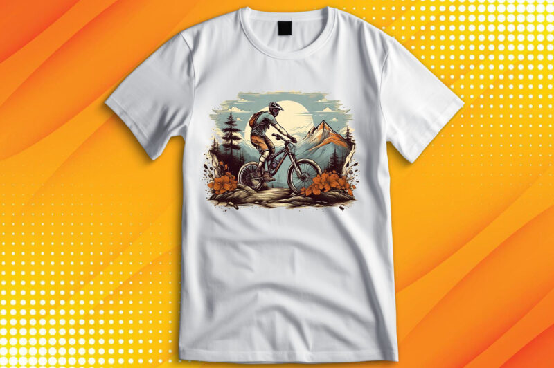 Cycle Rider Sunset T-Shirt