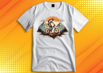 Cycle Rider Sunset T-Shirt