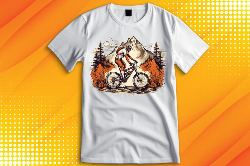 Cycle Rider Sunset T-Shirt