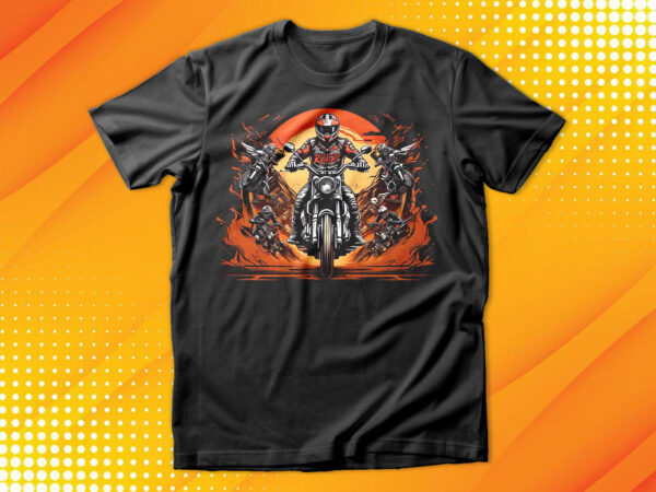 Motorcycle rider t-shirt