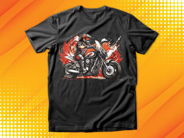 Motorcycle rider t-shirt