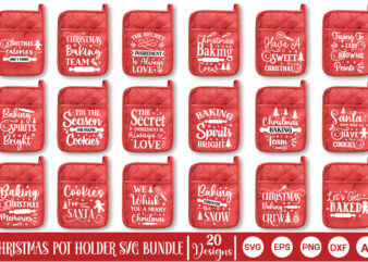 Christmas Pot Holder T-Shirt Bundle