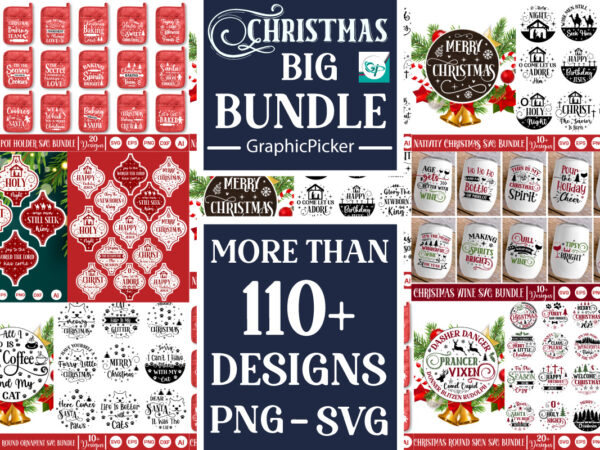 Christmas t-shirt bundle, christmas mega bundle, christmas t-shirt mega bundle,