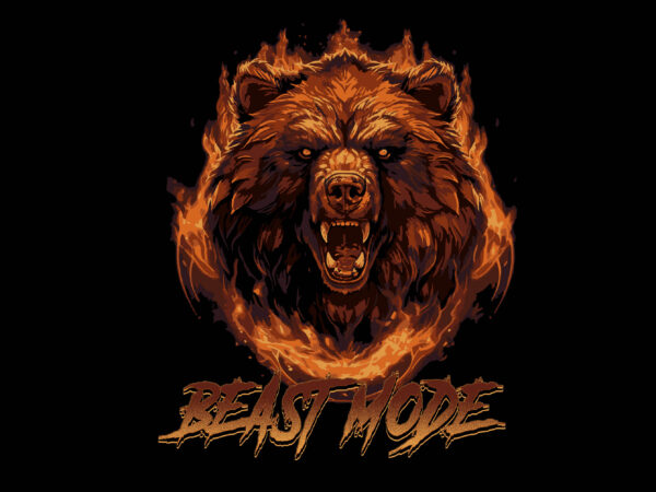 Beast mode gym t shirt template