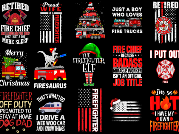15 fireman shirt designs bundle for commercial use part 2, fireman t-shirt, fireman png file, fireman digital file, fireman gift, fireman do