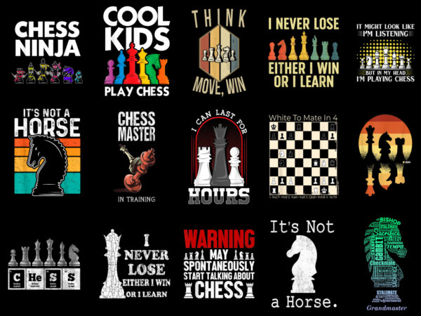 15 chess shirt designs bundle for commercial use part 2, chess t-shirt, chess png file, chess digital file, chess gift, chess download, ches