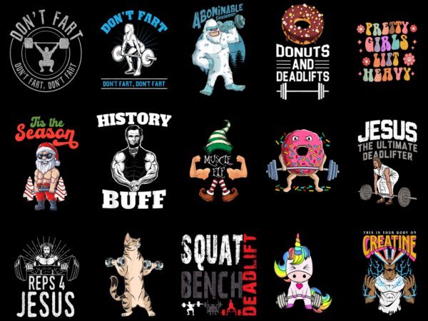 15 weightlifting shirt designs bundle for commercial use part 2, weightlifting t-shirt, weightlifting png file, weightlifting digital file,