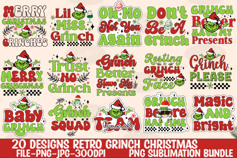 Vintage The Grinch That's It Im Not Going Png Sublimation